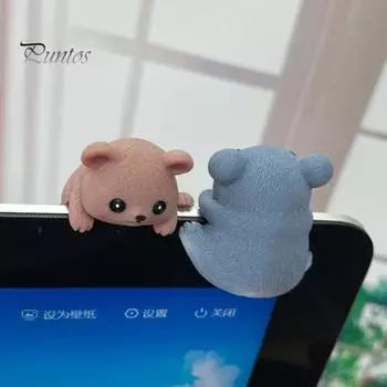 Миниатюрное украшение в виде животного из смолы, откидывающаяся фигурка животного, коллекционная панда, коала, украшение для экрана компьютера, центральной консоли автомобиля, экрана навигатора 2