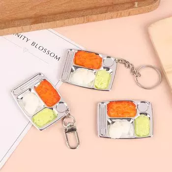 Миниатюрные аксессуары для кукольного домика Мини-пластиковый поднос для чая Поднос для фруктов Моделирование обеденной тарелки Модель A2