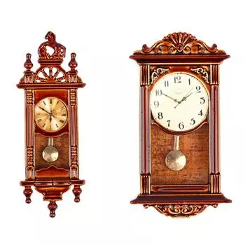 Миниатюрные аксессуары для кукольного домика, римские часы, украшение для гостиной L(6*3.3cm)