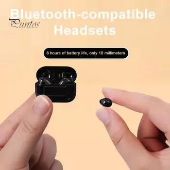 Миниатюрные беспроводные наушники с шумоподавлением, эргономичным дизайном, сверхлегкие, легко подключаемые, совместимые с Bluetooth наушники-вкладыши абрикосовый