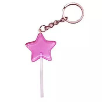 Миниатюрные брелоки для ключей с имитацией еды, смола, подвески для сумок, брелок в виде конфеты-леденца для мужчин и женщин фиолетовый