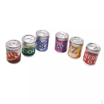 Миниатюрные бутылки безалкогольных напитков, соки, игрушки, декор для сцен жизни