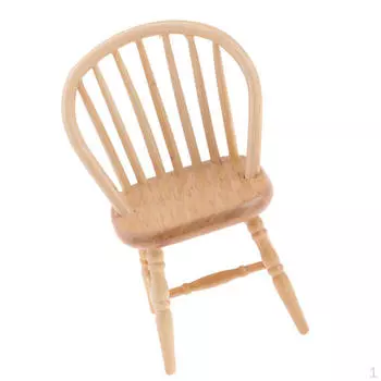 Миниатюрные деревянные стулья, аксессуары для 1:12 Масштабных Аксессуаров для Украшения Кукольного Домика