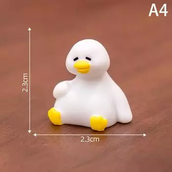 Миниатюрные фигурки милые белые утки животные микро ландшафтные украшения для домашнего стола украшения садовые принадлежности