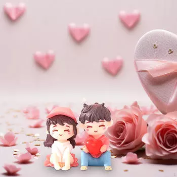 Миниатюрные фигурки пар, настольное украшение, мини-статуя, подарок на день Святого Валентина для офисного шкафа