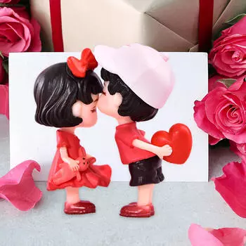 Миниатюрные фигурки пары, маленькая скульптура, украшение кукольного домика, декоративное