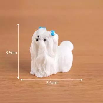 Миниатюрные фигурки, симпатичные смоляные собаки, микроландшафтные украшения для современного домашнего декора, офисного стола, ландшафтного украшения