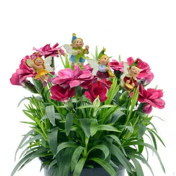 Миниатюрные фигурки Сказочные садовые аксессуары Ремесло Рисунок Орнамент Кол Пейзажные украшения