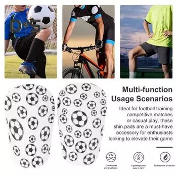 Миниатюрные футбольные щитки для голени, очень маленькие щитки для защиты голени, защитные щитки для футбола, для мужчин и женщин, для тренировок и соревнований S чёрный