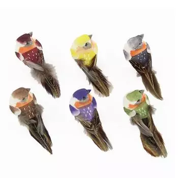 Миниатюрные искусственные птицы, искусственные перья, пенопластовые голуби, украшение для свадебного торжества