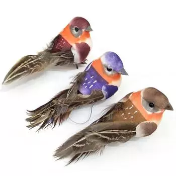 Миниатюрные искусственные птицы, искусственные перья, пенопластовые голуби, украшение для свадебного торжества