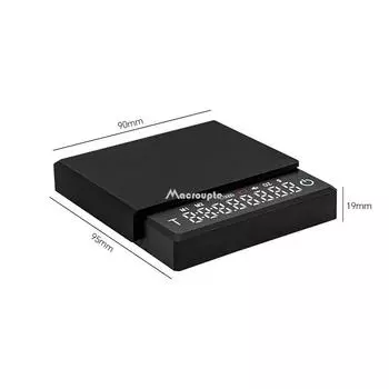 Миниатюрные кухонные весы для кофе эспрессо с мини-таймером USB 2 кг/0,1 г г/унции/мл, подушечка для мужчин и женщин, подарок, цифровые весы чёрный