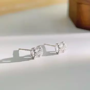 Миниатюрные, маленькие, глянцевые трехмерные серьги с бриллиантами в форме букв H, изысканные и чрезвычайно простые, а также серьги с холодным ветром