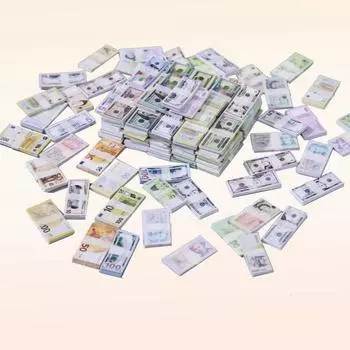 Миниатюрные Мини Деньги Симуляция Поддельные Деньги Бумажные Деньги Модель Багажа Украшение Кукольного Дома Конфетная Игрушка Детские Игрушки для Игрового Дома