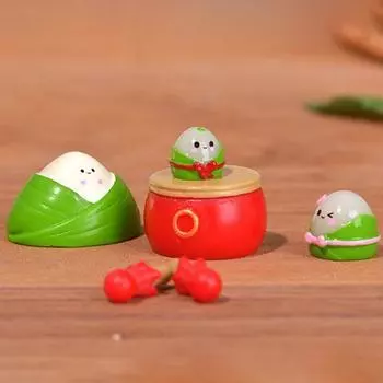Миниатюрные миниатюры Zongzi, модель фестиваля драконьих лодок, сделай сам, микроландшафт, поделки из смолы, милые украшения для сада, двор