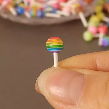 Миниатюрные реквизиты для съемки игровых моделей еды, мини-леденцы, разноцветные конфеты, аксессуары для самодельных украшений