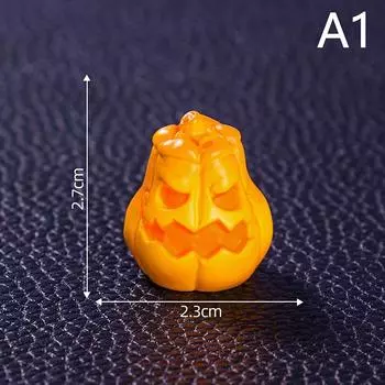 Миниатюрные тыквы-призраки на Хэллоуин, украшения для стола Kawaii, аксессуары для интерьера, декор рабочего стола в офисе на Хэллоуин