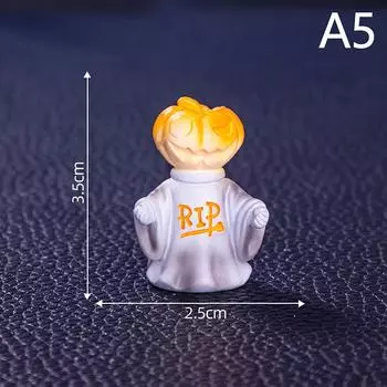 Миниатюрные тыквы-призраки на Хэллоуин, украшения для стола Kawaii, аксессуары для интерьера, декор рабочего стола в офисе на Хэллоуин