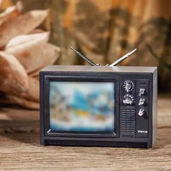 Миниатюрные украшения для кукольного домика, мини-ретро, телевизионные игрушечные украшения A