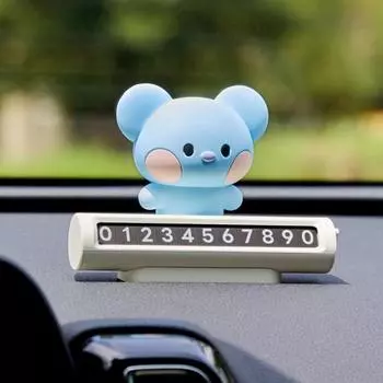 Миниатюрный автомобиль Line Friends BT21 KOYA, номер, вывеска