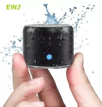 Миниатюрный Bluetooth-динамик EWA A106 Pro со специальным излучателем басов, водонепроницаемостью IPX7, суперпортативными динамиками, в дорожном футляре серый