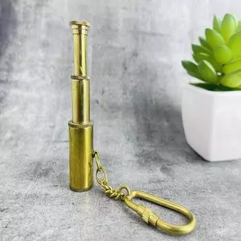 Миниатюрный брелок-телескоп Stargazer s Pocket Companion, твердая латунь