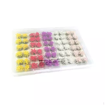 Миниатюрный цветочный кластер Искусственная модель травы Растительные группы Статичные пучки для песчаного стола