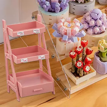 Миниатюрный держатель для растений для украшения кукольного домика розовый