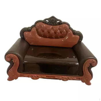 Миниатюрный европейский диванчик, мини-кресло, аксессуары для самостоятельной сборки, ролевые игры, фотореквизит, мебель brown Backrest