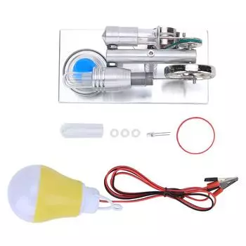 Миниатюрный генератор двигателя Стирлинга типа Т, модель парового двигателя по физике, лабораторная учебная модель