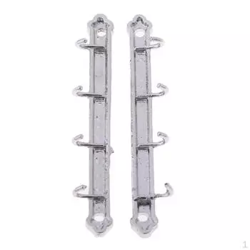 Миниатюрный крючок для одежды для кукольного домика 1 / 12 — медно-серебристый, как в описании Copper Silver