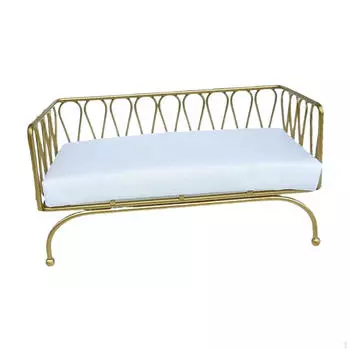 Миниатюрный кукольный диван, металлический стул, жизненная сцена, комната, детская игрушка для ролевых игр, украшение 1:12 шкала