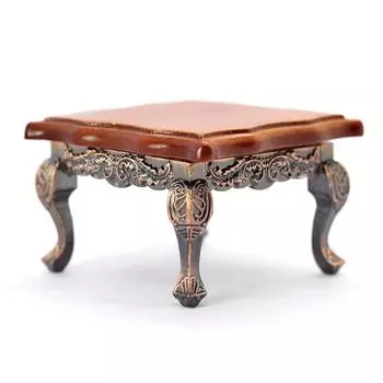 Миниатюрный кукольный дом, аксессуары, имитация мини-ретро-мебели, квадратный стол