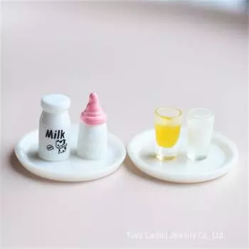 Миниатюрный кукольный домик еда и напитки аксессуары из смолы
