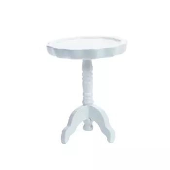 Миниатюрный кукольный домик, круглый столик, модель, масштаб 1/12, деревянная мини-мебель для дома, ролевая игра, игрушка для украшения сцен детской комнаты 5.5*4.5*4.5cm белый