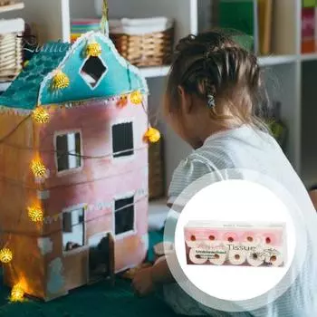 Миниатюрный кукольный домик, рулон туалетной бумаги, реалистичный мини-компактный съемный 1/12, миниатюры кукольного домика тонкой работы синий