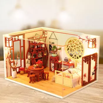 Миниатюрный кукольный домик своими руками с аксессуарами, наборы мини-домов из дерева