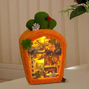 Миниатюрный кукольный домик своими руками с наборами аксессуаров Carrot House