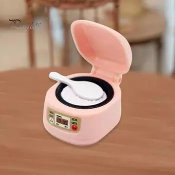 Миниатюрный кукольный кухонный набор с реалистичной духовкой, рисоваркой, реалистичной мини-компактной миниатюрной моделью сцены еды B