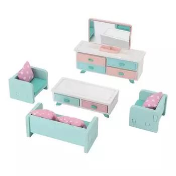 Миниатюрный набор мебели для кукольного домика, гостиная, ролевые игры, игрушки, развивающая игрушка для