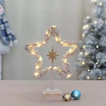 Миниатюрный настольный рождественский орнамент с декоративным набором в виде светящейся елки Star