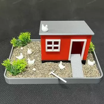 Миниатюрный песочный сад «Цыпленок» DIY настольный набор — креативный подарок для снятия стресса One Size