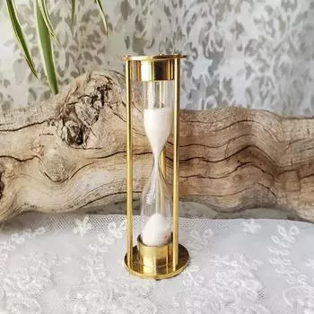 Миниатюрный песочный таймер для шоу, не работающий таймер, латунная подвеска в виде песочных часов, таймер на 1-3 секунды