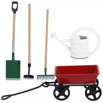 Миниатюрный ящик для садоводства, модель сельскохозяйственных инструментов для кукольного домика 1/12, аксессуары для садового декора