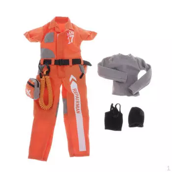 Миниатюрный ремонтник в масштабе 1/6, рабочий халат, комплект одежды для 12-дюймовой куклы