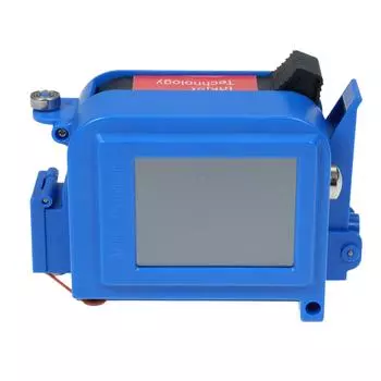 Миниатюрный ручной струйный принтер с 2,4-дюймовым сенсорным экраном, логотип поддержки интеллектуального принтера штрихкодов EU синий