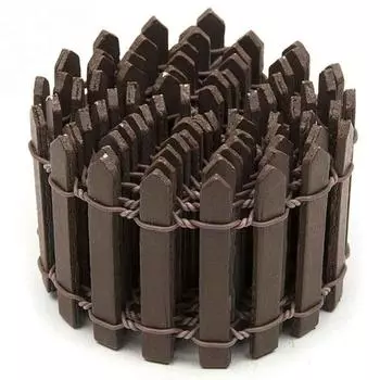 Миниатюрный садовый ландшафтный декор Diy Isolation er And Wood Fence