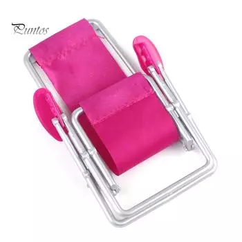 Миниатюрный складной пластиковый шезлонг Puntos, кукольный домик, мебель, садовый аксессуар one size