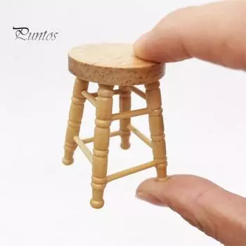 Миниатюрный табурет, прочный, красивый деревянный миниатюрный табурет на день рождения