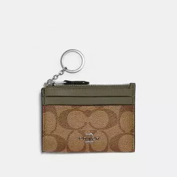 Миниатюрный узкий чехол Coach из канвы Signature